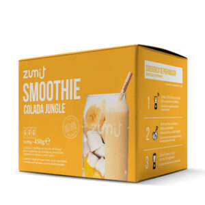 Smoothie Colada Jungle de Zumit- Caja de 3 unidades de coco, plátano y piña para la elaboración de smoothies en casa