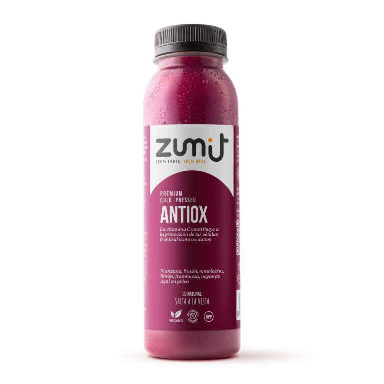 Zumo Cold Pressed Premium Antiox HPP de Zumit - caja de 8 unidades