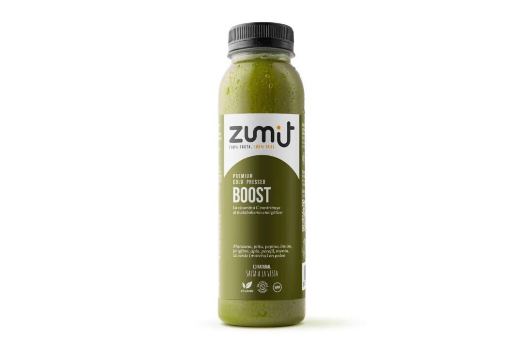 Zumo Cold Pressed Premium Boost HPP de Zumit - caja de 8 unidades