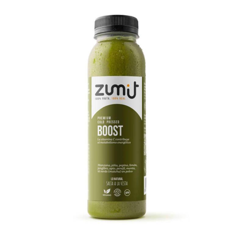 Zumo Cold Pressed Premium Boost HPP de Zumit - caja de 8 unidades