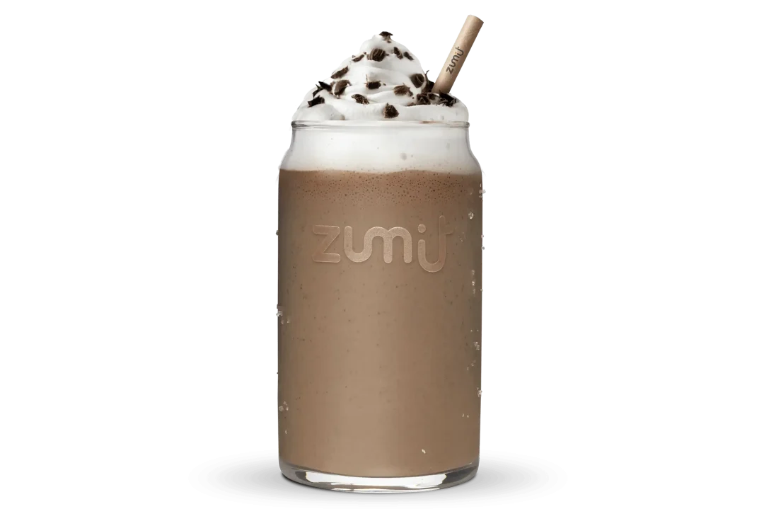 Milkshake Mocha de Zumit - caja de 20 unidades de milkshake de chocolate negro y café