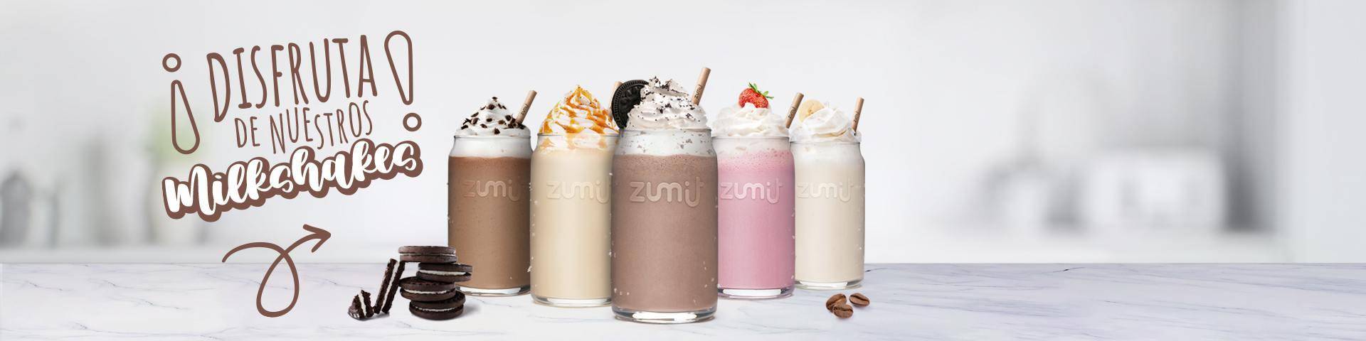 Deliciosos milkshakes de Zumit